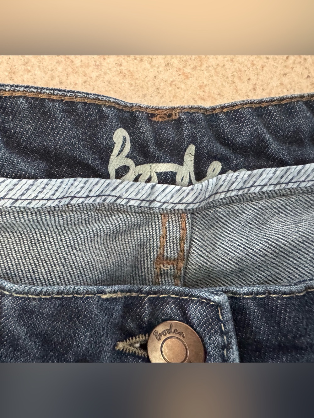 Boden Women’s Bootcut Jeans Dark Wash Size 10R UK 14R 36x30” - Picture 7 of 7